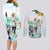 Frieren Anime Couples Matching Long Sleeve Bodycon Dress and Long Sleeve Button Shirt Flowers Field