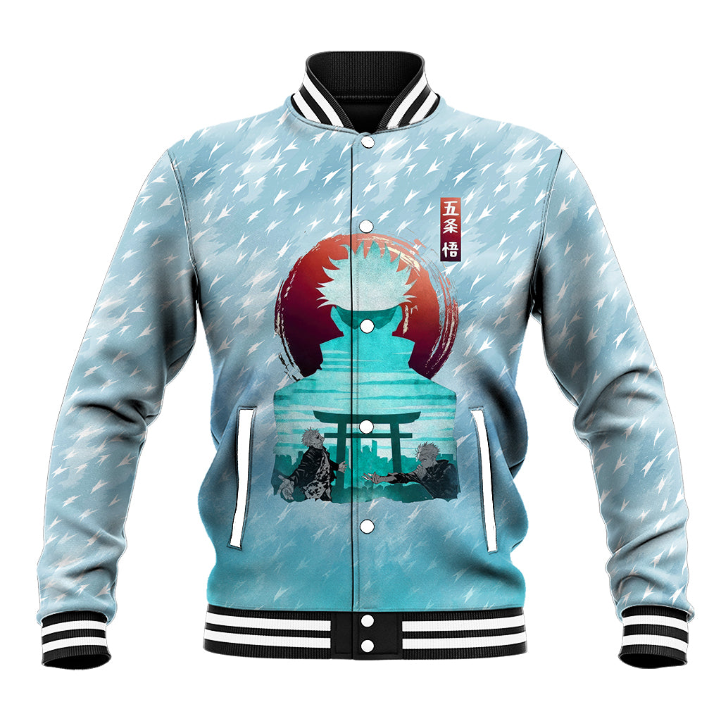 Jujutsu Kaisen Gojo Satoru Baseball Jacket Traditional Aesthetics