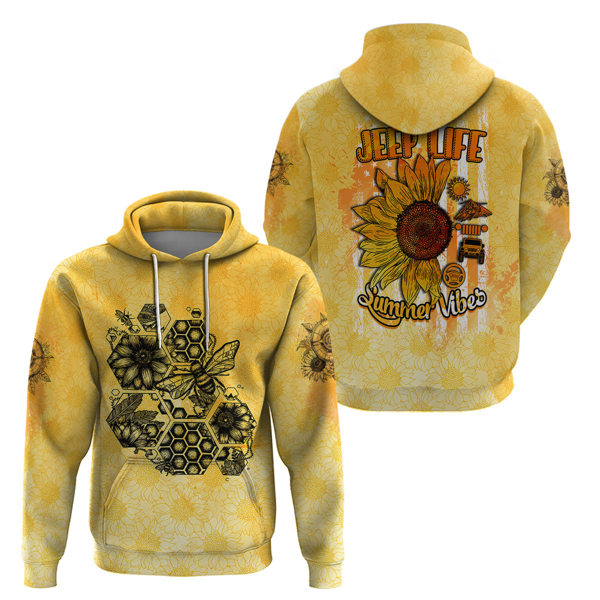 jeep-life-summer-vibes-sunflowers-and-bees-hoodie