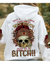 Next Time My Name Comes Out Of Your Mouth White Skull Hoodie