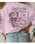 Warning This Tattooed Girl Flower Pink All Over Print Sweatshirt